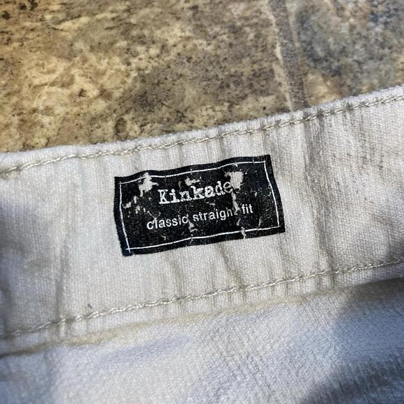 Volcom Corduroy Kinkade Pants Size 30x30 White Classic Straight Leg Cotton - Picture 7 of 9